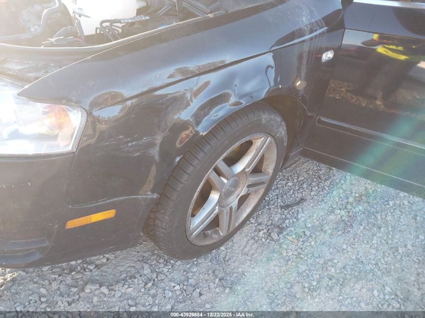 2007 Audi A4 2.0T VIN: WAUDF78E37A093400 Lot: 43926684