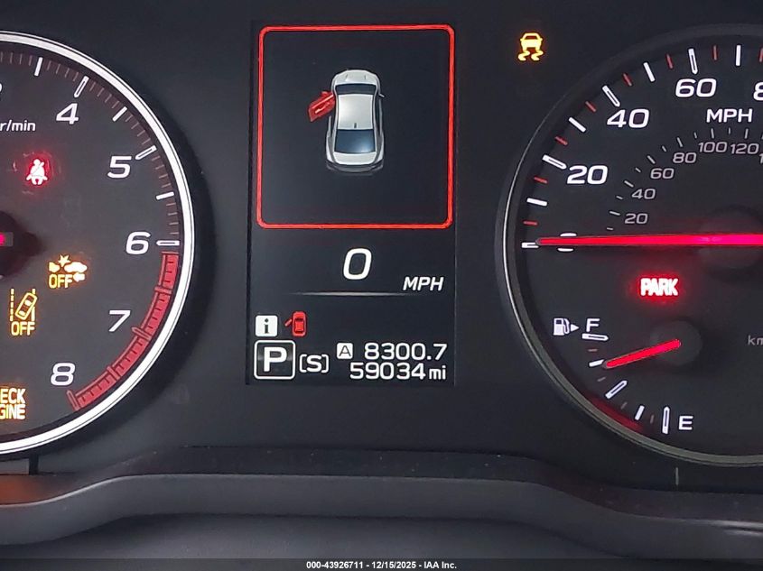 2023 Subaru Wrx VIN: JF1VBAB62P8806382 Lot: 43926711