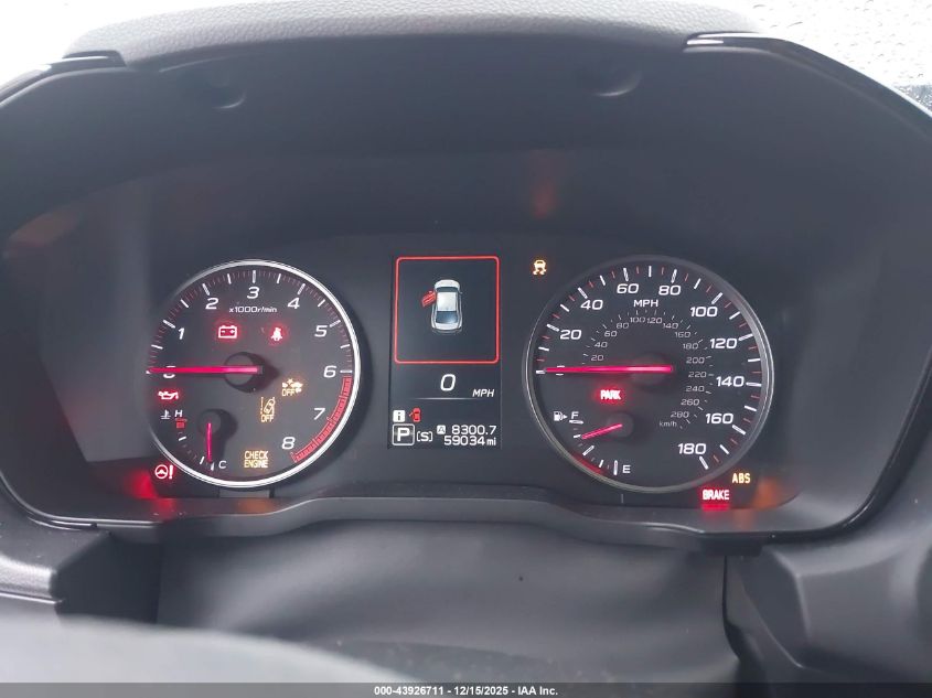 2023 Subaru Wrx VIN: JF1VBAB62P8806382 Lot: 43926711