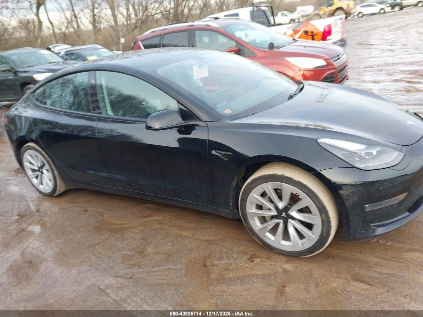 2021 Tesla Model 3 Long Range Dual Motor All-Wheel Drive VIN: 5YJ3E1EB5MF044548 Lot: 43926714