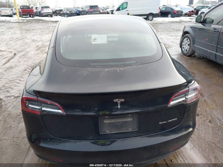 2021 Tesla Model 3 Long Range Dual Motor All-Wheel Drive VIN: 5YJ3E1EB5MF044548 Lot: 43926714