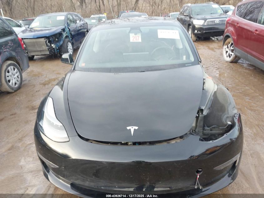 2021 Tesla Model 3 Long Range Dual Motor All-Wheel Drive VIN: 5YJ3E1EB5MF044548 Lot: 43926714