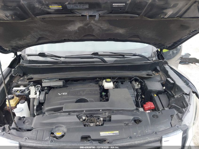 2017 Nissan Pathfinder Sl VIN: 5N1DR2MM4HC612921 Lot: 43926798