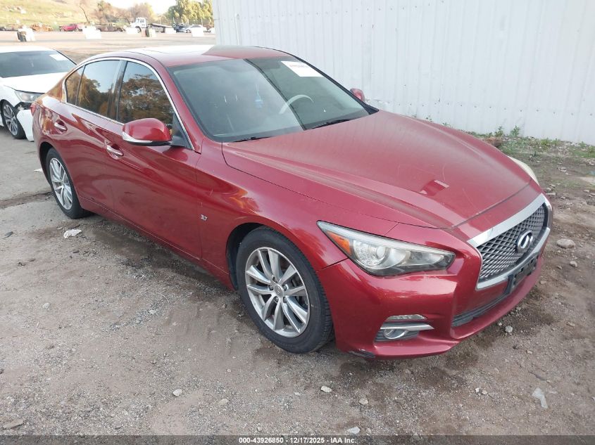 2015 Infiniti Q50 Premium VIN: JN1BV7AP0FM350747 Lot: 43926850