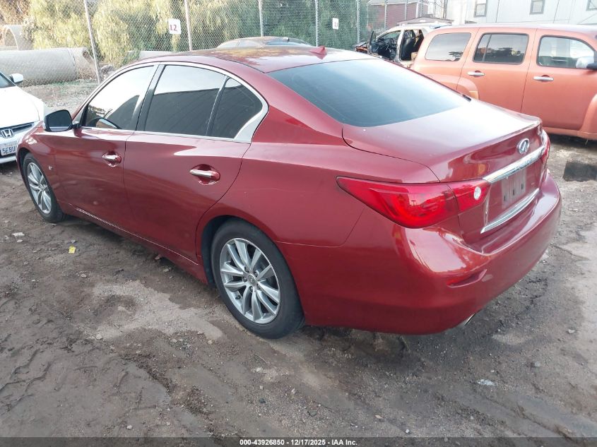 2015 Infiniti Q50 Premium VIN: JN1BV7AP0FM350747 Lot: 43926850