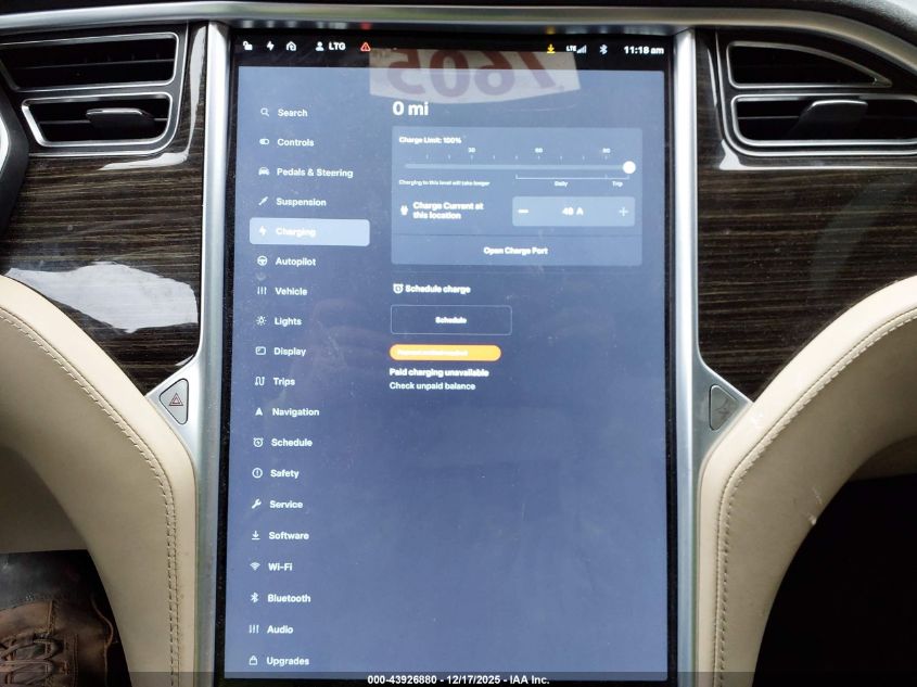 2016 Tesla Model S 60D/70D/75D/85D/90D VIN: 5YJSA1E22GF142450 Lot: 43926880