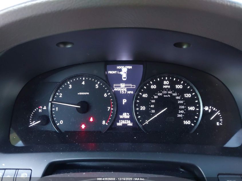 2014 Lexus Ls 460 VIN: JTHCL5EF4E5022610 Lot: 43926888