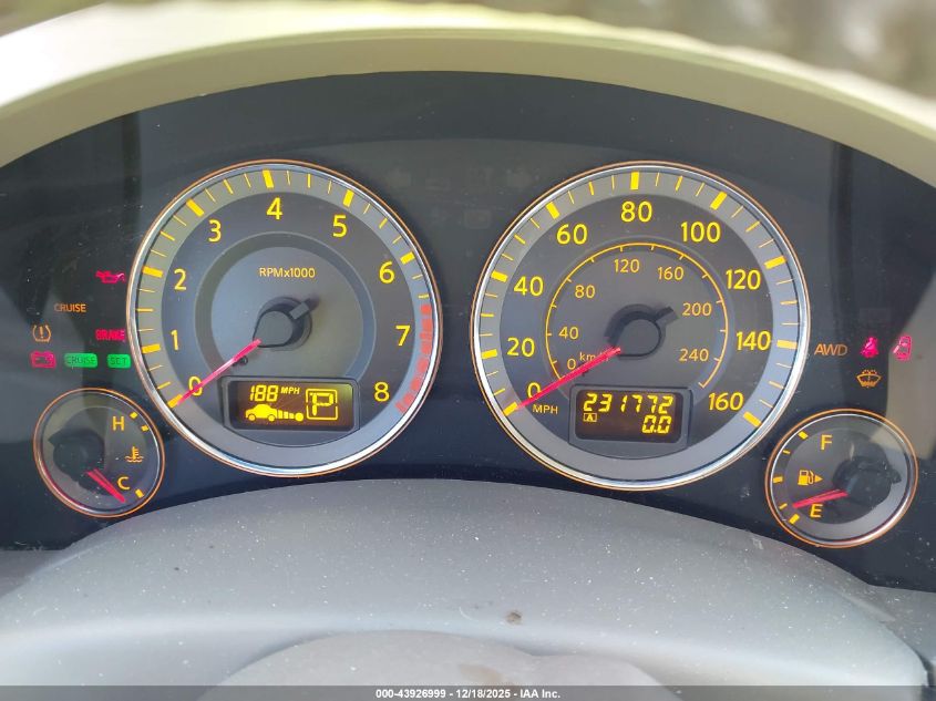 2006 Infiniti Fx35 VIN: JNRAS08W56X207829 Lot: 43926999