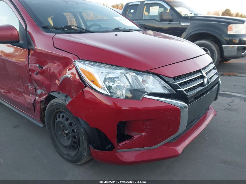 2021 Mitsubishi Mirage Carbonite Edition/Es/Le VIN: ML32AUHJXMH009812 Lot: 43927016