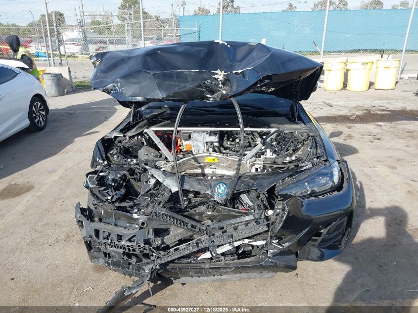 2024 BMW I4 Gran Coupe Edrive35 VIN: WBY43AW01RFT09491 Lot: 43927027