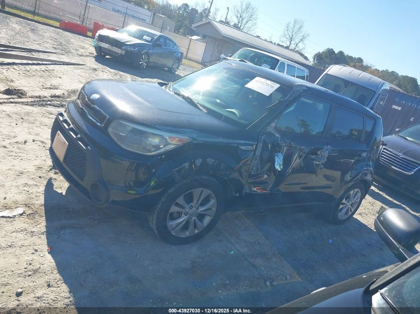 2014 Kia Soul + VIN: KNDJP3A57E7028792 Lot: 43927030