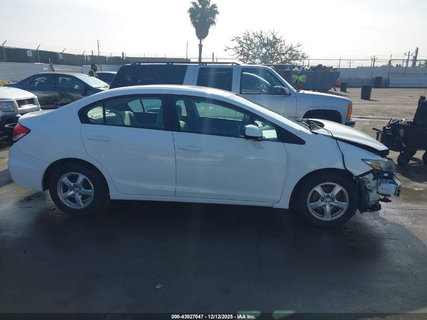 2013 Honda Civic Natural Gas VIN: 19XFB5F52DE000261 Lot: 43927047