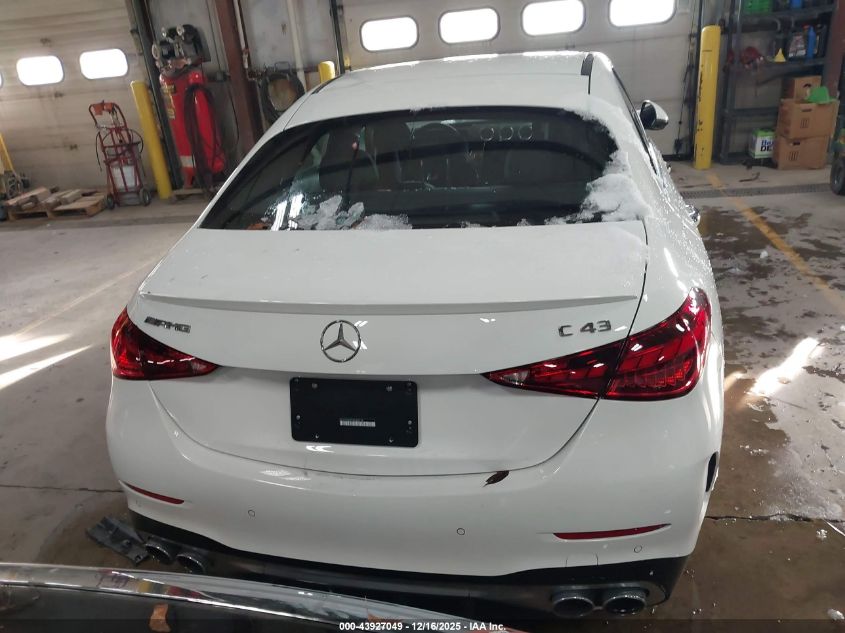 2025 Mercedes-Benz Amg C 43 4Matic VIN: W1KAF8HB9SR283476 Lot: 43927049