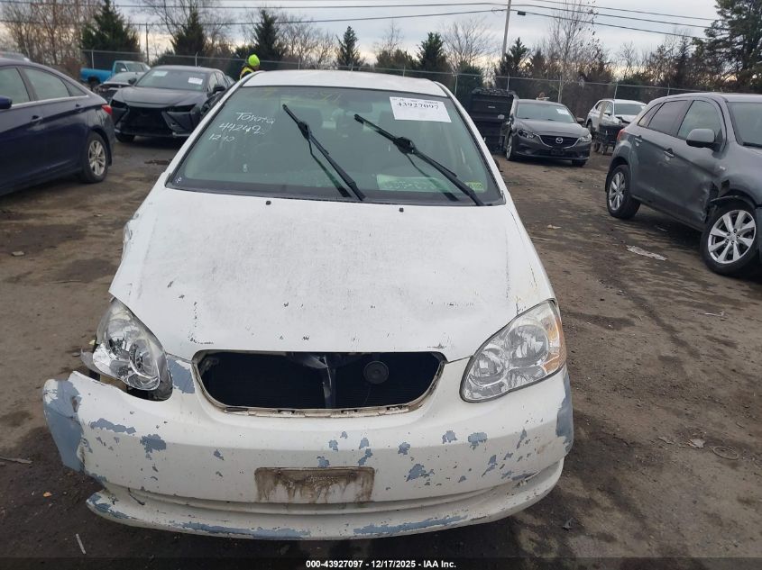 2006 Toyota Corolla Le VIN: JTDBR32E660091518 Lot: 43927097