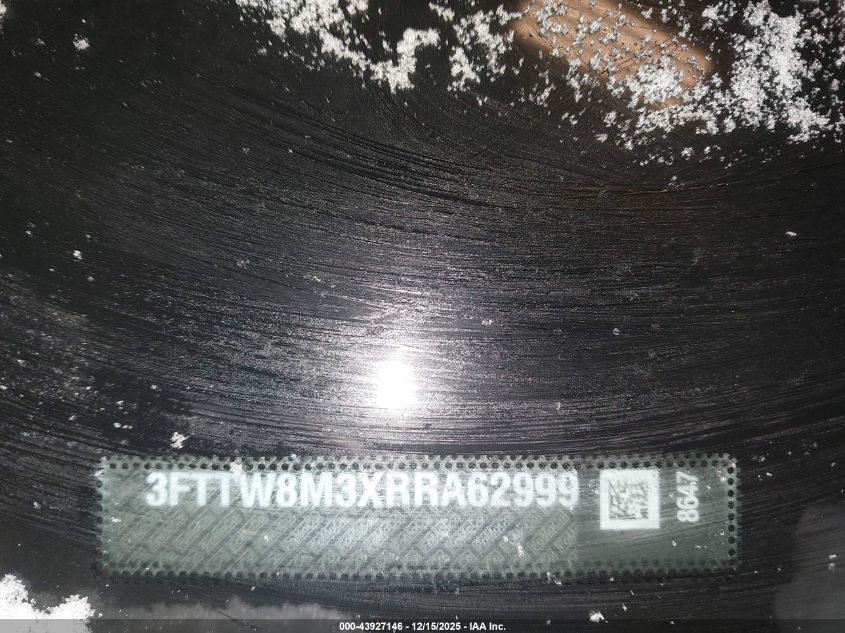 2024 Ford Maverick Lariat VIN: 3FTTW8M3XRRA62999 Lot: 43927146