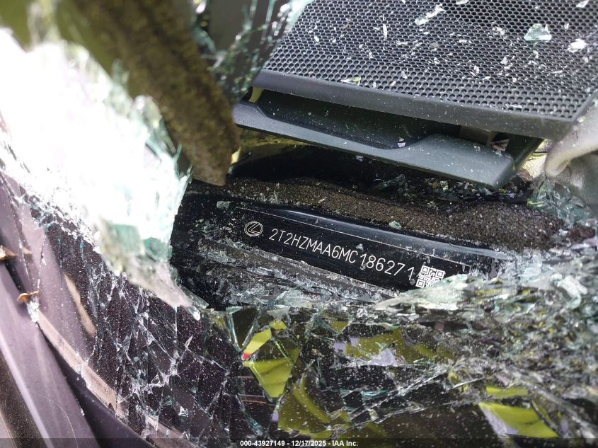 2021 Lexus Rx 350 VIN: 2T2HZMAA6MC186271 Lot: 43927149