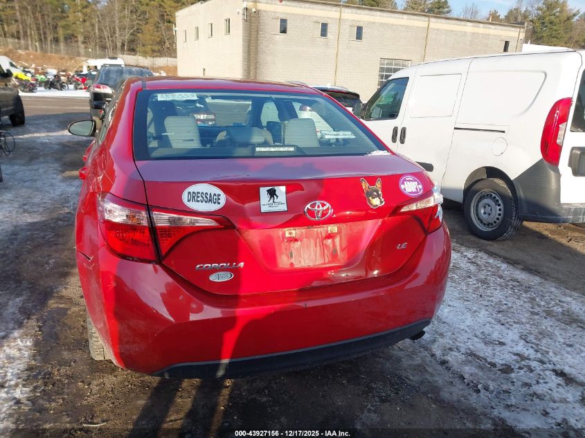 2019 Toyota Corolla Le VIN: 2T1BURHEXKC227156 Lot: 43927156