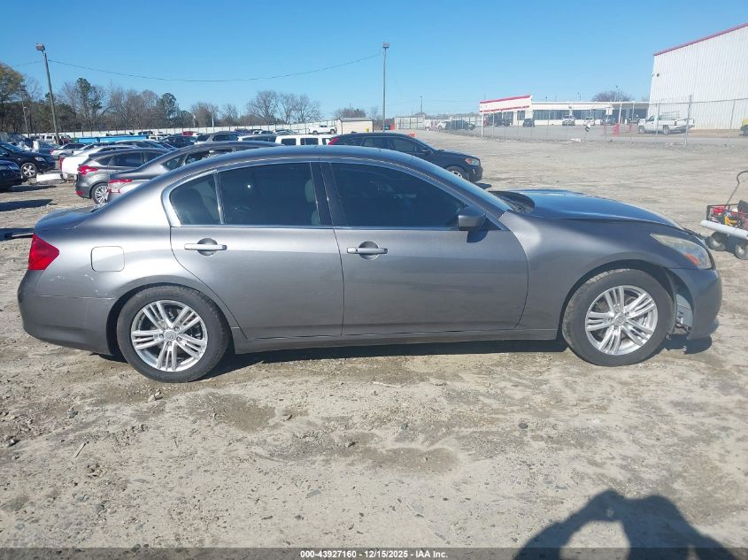 2011 Infiniti G25 Journey VIN: JN1DV6AP0BM600307 Lot: 43927160