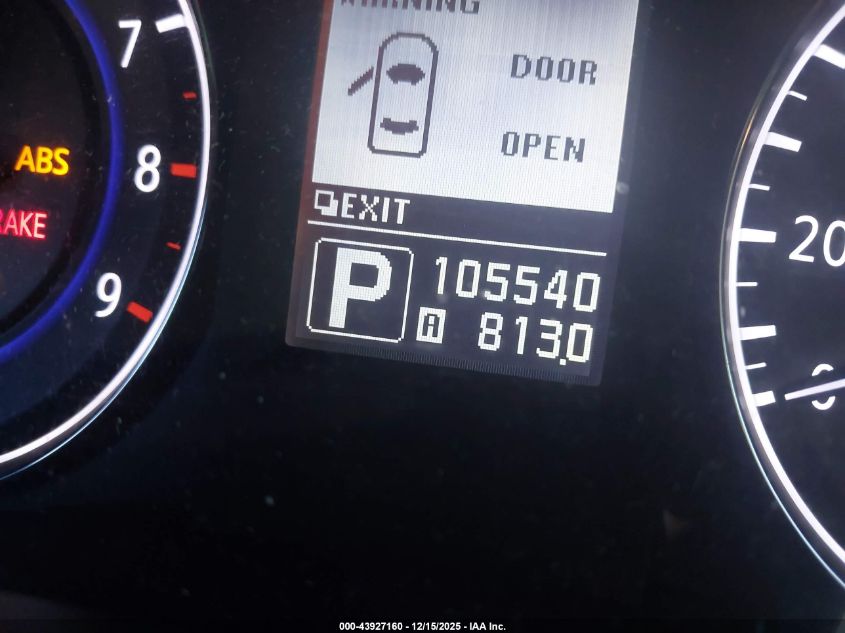 2011 Infiniti G25 Journey VIN: JN1DV6AP0BM600307 Lot: 43927160