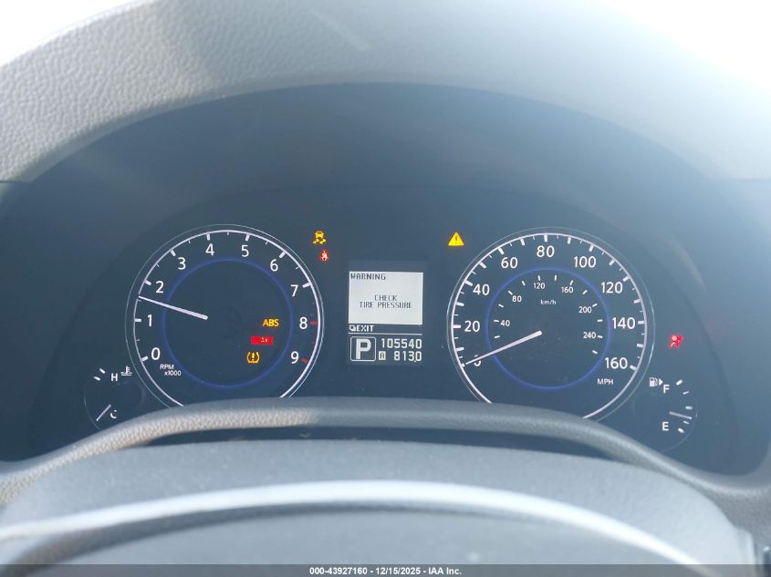 2011 Infiniti G25 Journey VIN: JN1DV6AP0BM600307 Lot: 43927160