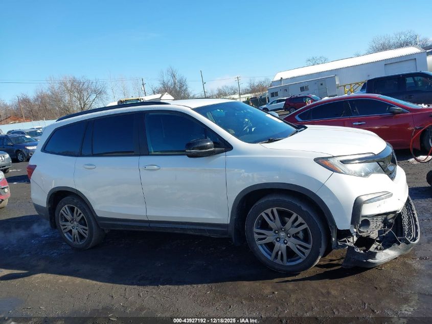 2022 Honda Pilot 2Wd Sport VIN: 5FNYF5H34NB019799 Lot: 43927192