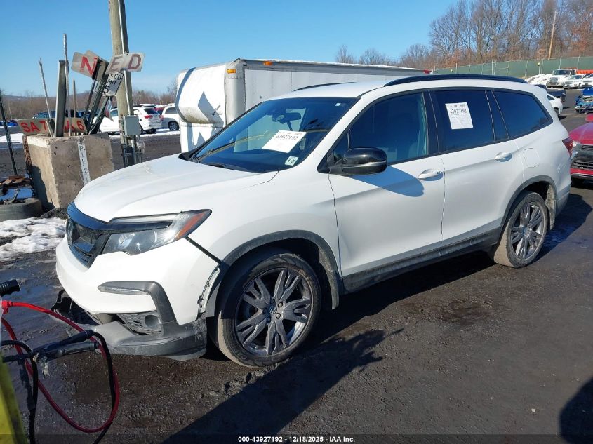 2022 Honda Pilot 2Wd Sport VIN: 5FNYF5H34NB019799 Lot: 43927192