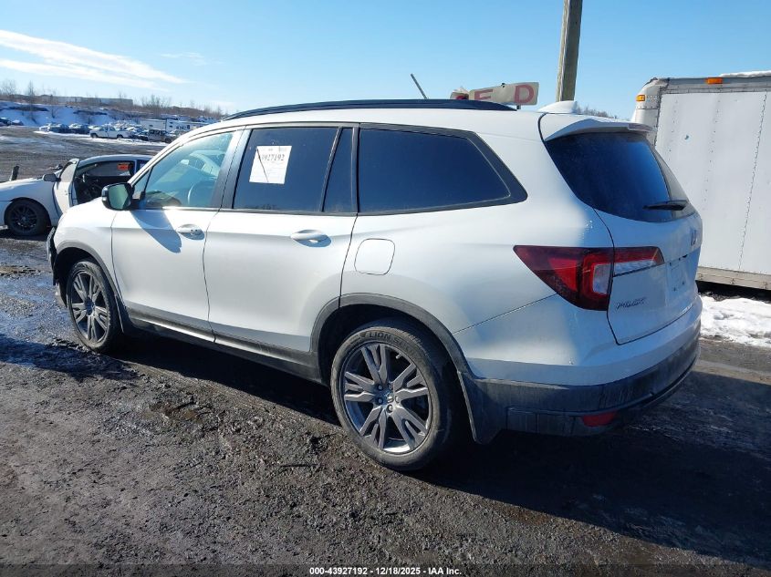 2022 Honda Pilot 2Wd Sport VIN: 5FNYF5H34NB019799 Lot: 43927192