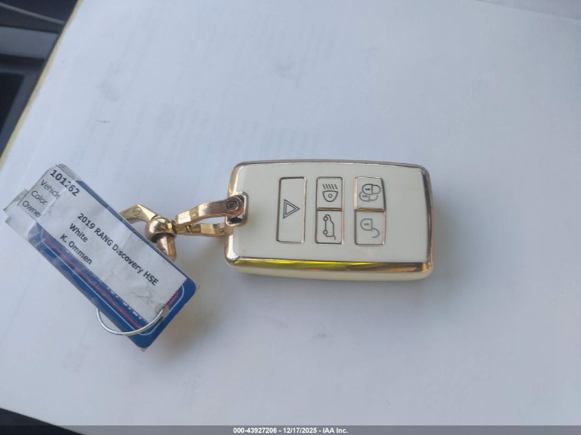 2019 Land Rover Discovery Hse VIN: SALRR2RK4KA085640 Lot: 43927206