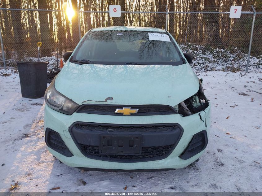 2017 Chevrolet Spark Ls Cvt VIN: KL8CB6SA2HC732925 Lot: 43927220