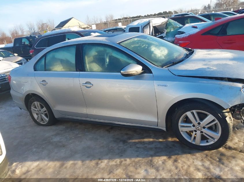 2014 Volkswagen Jetta Hybrid Sel VIN: 3VW637AJXEM229983 Lot: 43927229