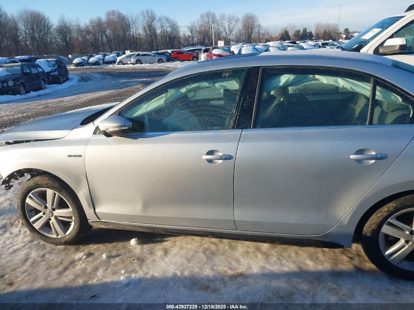 2014 Volkswagen Jetta Hybrid Sel VIN: 3VW637AJXEM229983 Lot: 43927229