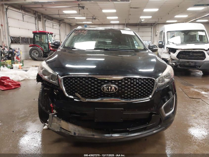 2018 Kia Sorento 2.4L Lx VIN: 5XYPGDA36JG376918 Lot: 43927275