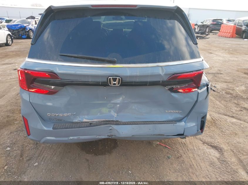 2025 Honda Odyssey Sport-L VIN: 5FNRL6H76SB067077 Lot: 43927319