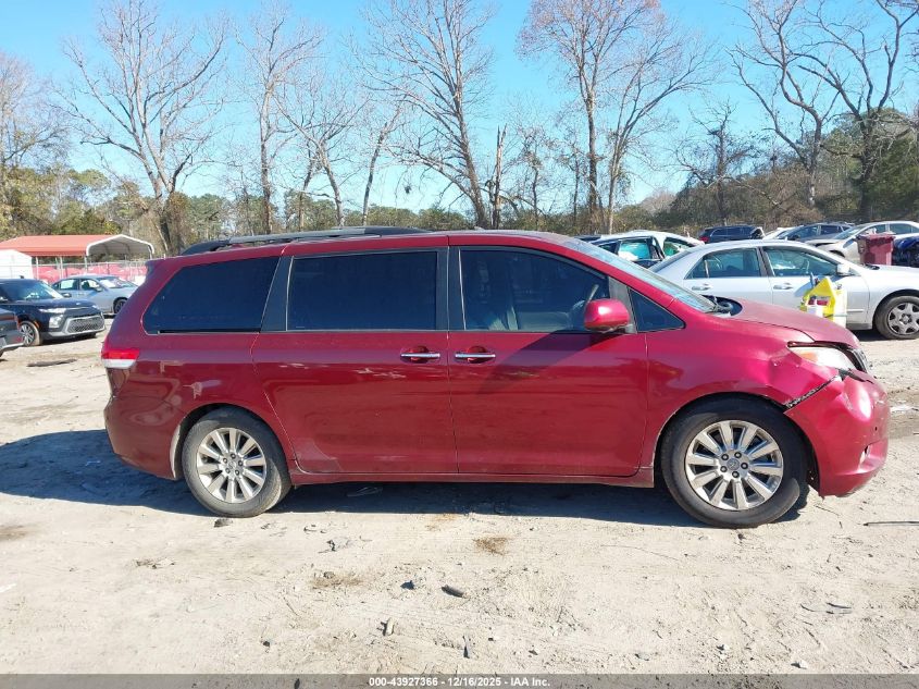 2011 Toyota Sienna Limited V6 VIN: 5TDYK3DC0BS124322 Lot: 43927366