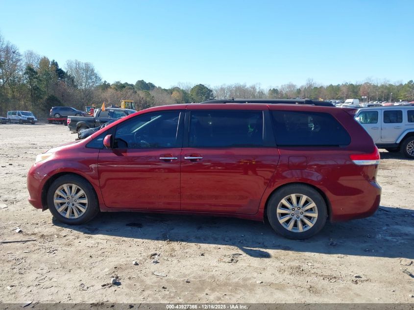 2011 Toyota Sienna Limited V6 VIN: 5TDYK3DC0BS124322 Lot: 43927366