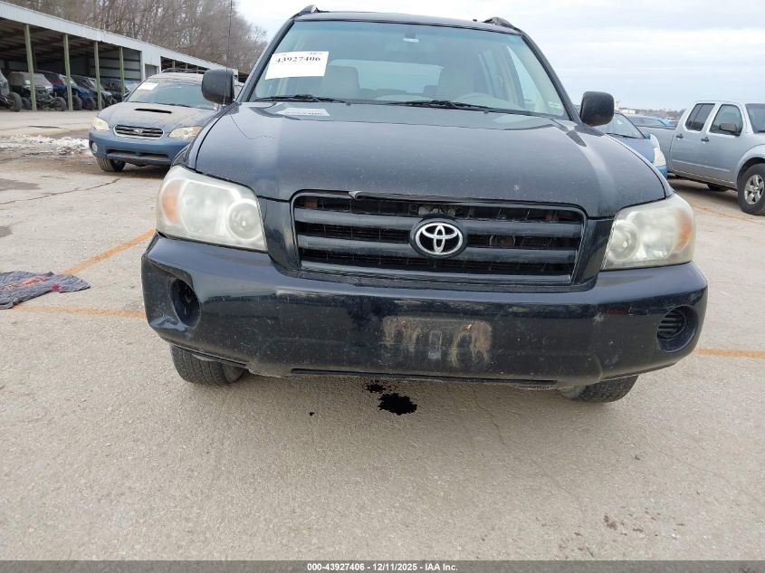 2005 Toyota Highlander VIN: JTEGD21A350113045 Lot: 43927406
