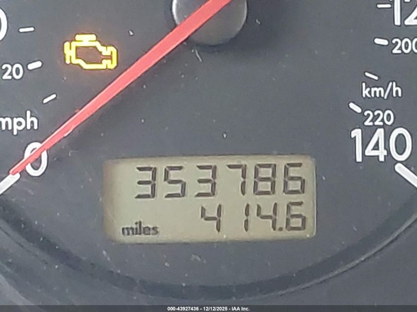 2003 Volkswagen Golf Gl Tdi VIN: 9BWFP61J934052522 Lot: 43927436