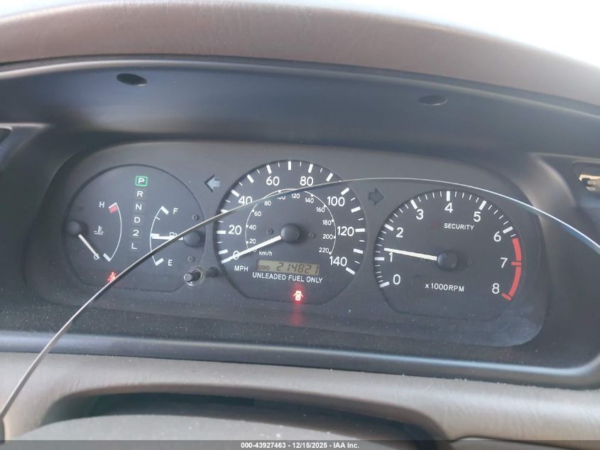 1998 Toyota Camry Xle V6 VIN: JT2BF28K6W0139852 Lot: 43927463