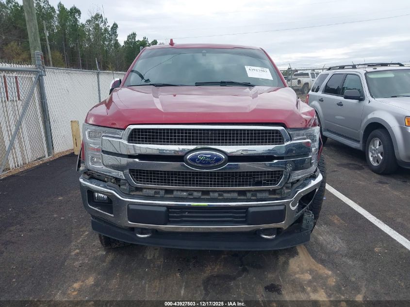 2018 Ford F-150 King Ranch VIN: 1FTEW1E5XJFE58707 Lot: 43927503