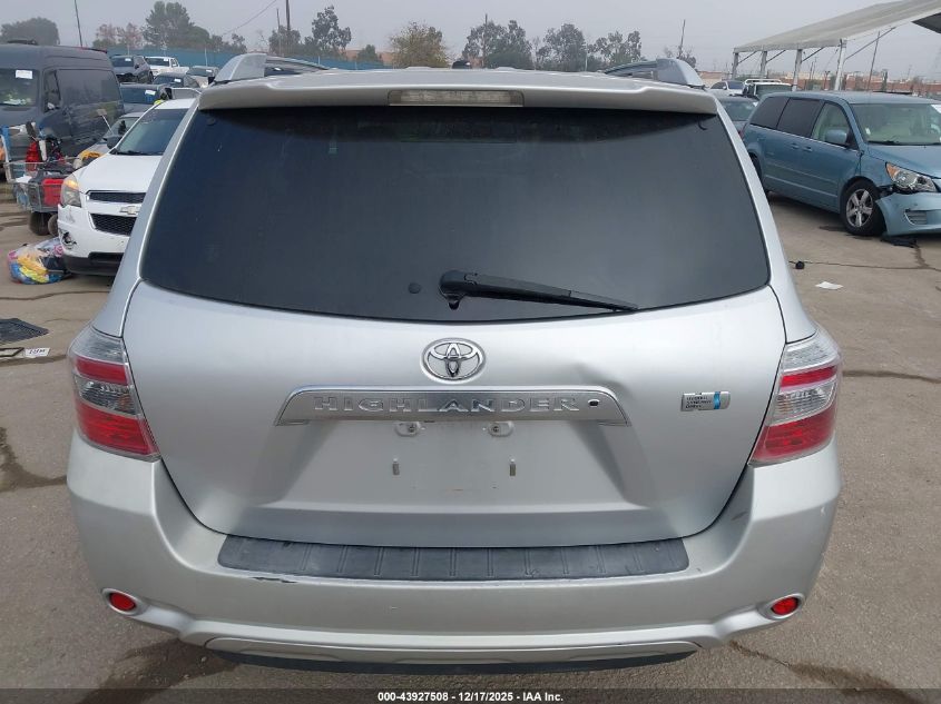 2010 Toyota Highlander Hybrid Base V6 VIN: JTEBW3EH6A2046800 Lot: 43927508