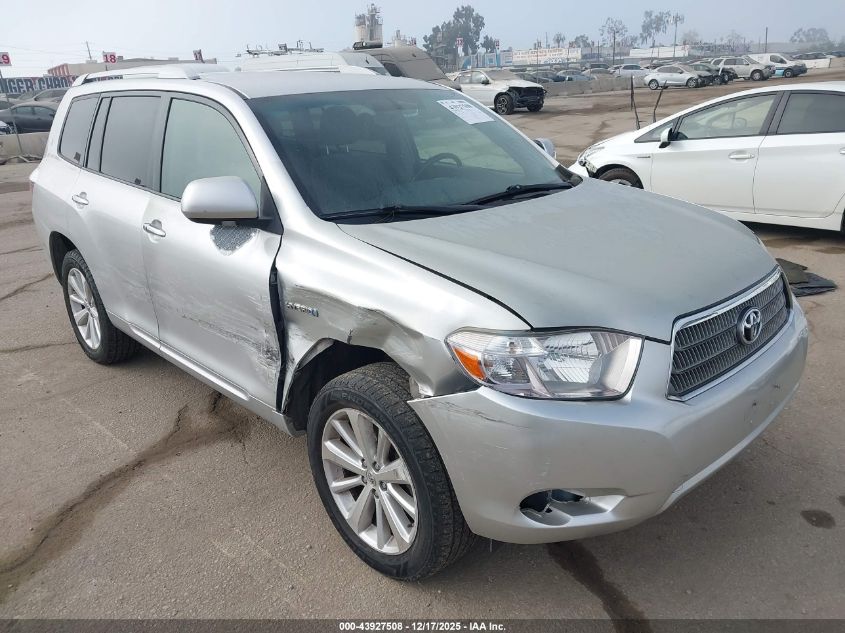 2010 Toyota Highlander Hybrid Base V6 VIN: JTEBW3EH6A2046800 Lot: 43927508