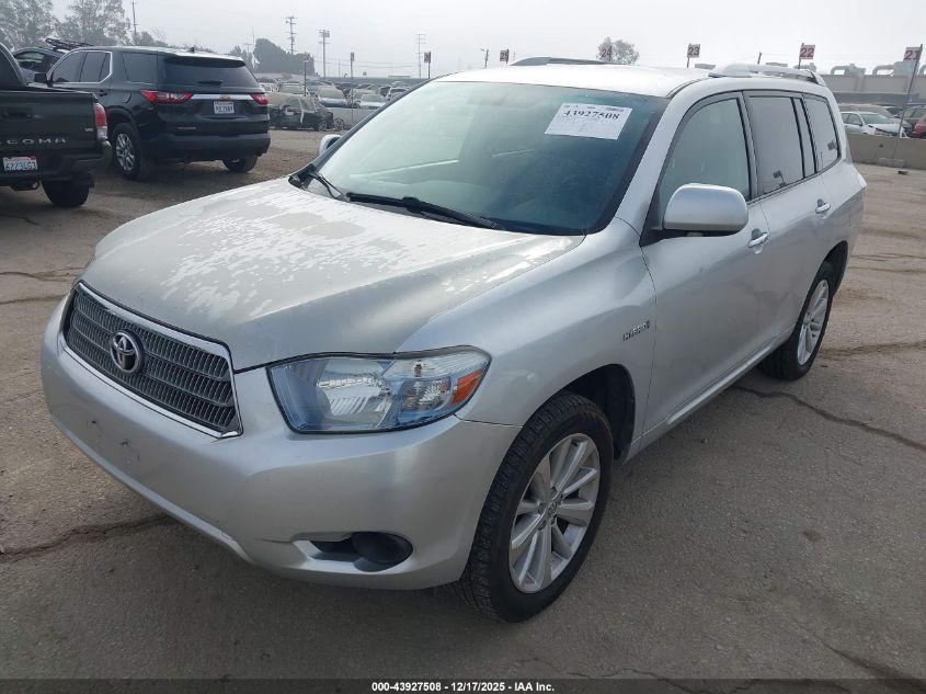 2010 Toyota Highlander Hybrid Base V6 VIN: JTEBW3EH6A2046800 Lot: 43927508