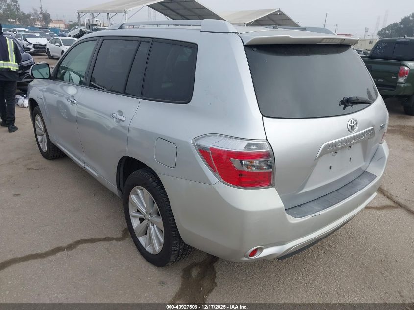 2010 Toyota Highlander Hybrid Base V6 VIN: JTEBW3EH6A2046800 Lot: 43927508