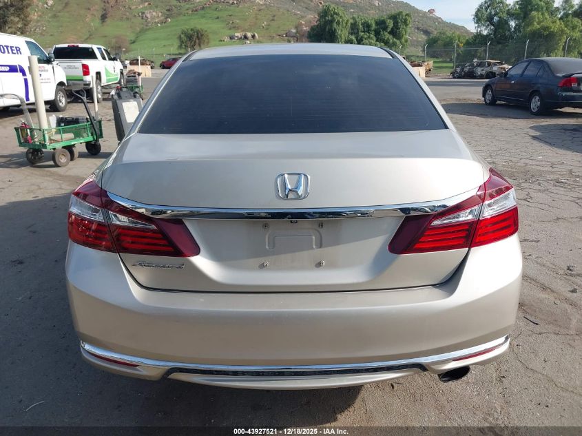 2016 Honda Accord Lx VIN: 1HGCR2F31GA228837 Lot: 43927521