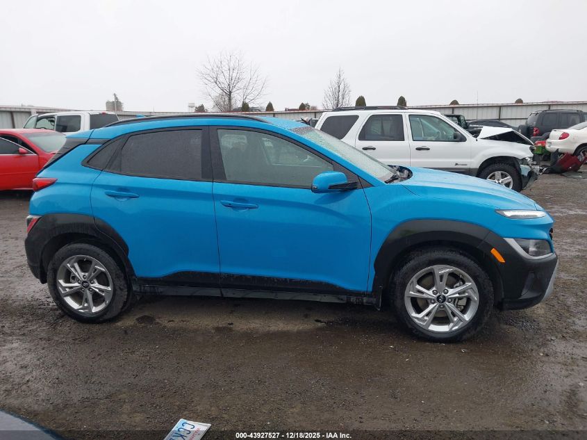 2022 Hyundai Kona Sel VIN: KM8K6CAB2NU875939 Lot: 43927527