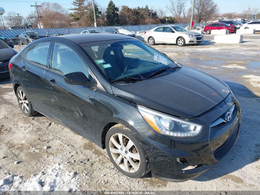 2014 Hyundai Accent Gls VIN: KMHCU4AE7EU598280 Lot: 43927559