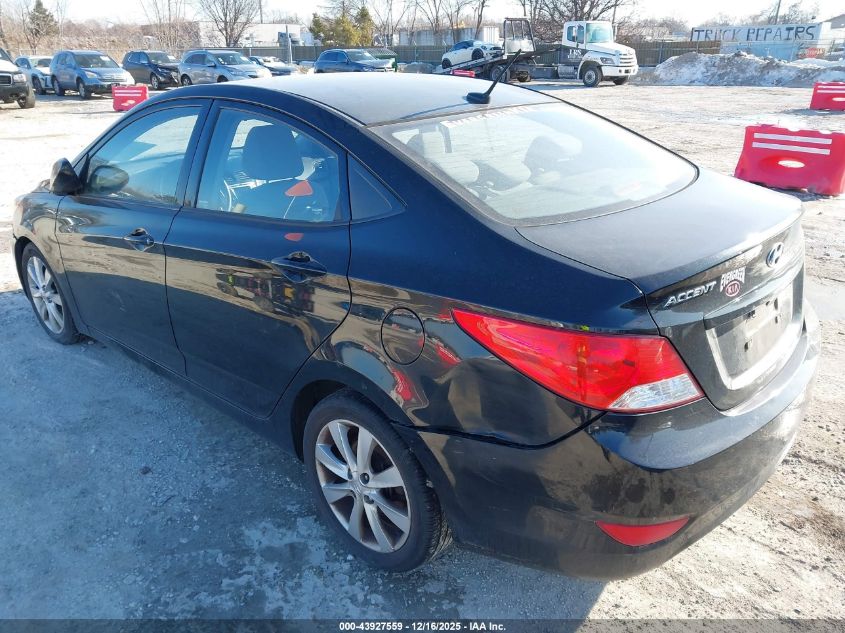 2014 Hyundai Accent Gls VIN: KMHCU4AE7EU598280 Lot: 43927559