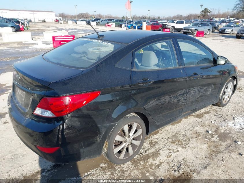 2014 Hyundai Accent Gls VIN: KMHCU4AE7EU598280 Lot: 43927559