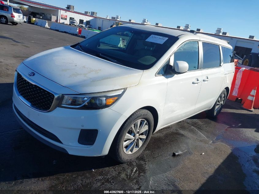 2017 Kia Sedona Lx VIN: KNDMB5C10H6315743 Lot: 43927600