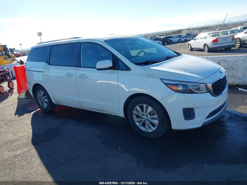 2017 Kia Sedona Lx VIN: KNDMB5C10H6315743 Lot: 43927600
